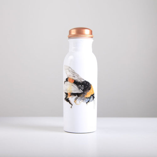 Enamelled Copper Water Bottle 750ml - BEE Design