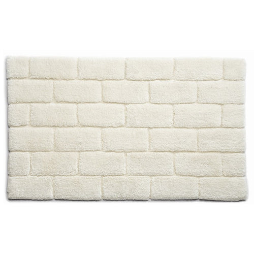 Hug Rug  eco-friendly bamboo fibre Bath mats- Cream Brick-60x100cm