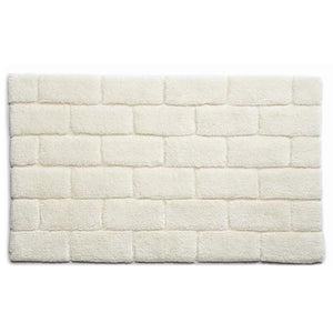 Hug Rug  eco-friendly bamboo fibre Bath mats- Cream Brick-60x100cm