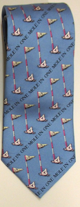 Simon Drew printed silk tie-Mole in one