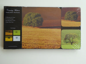 Country Matters "4 seasons"Range. 4 Placemats & Coasters
