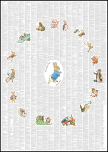 Spineless Classics 'Peter Rabbit and Friends' Complete Book set Poster Print