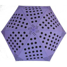 Vibrant black & colour polka dot folding umbrella from Soake-choice 4 colours