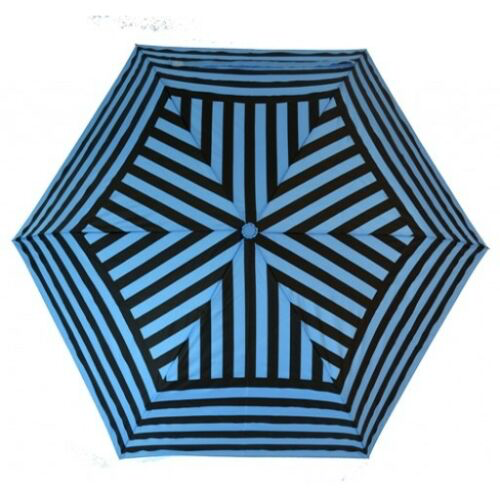Vibrant black & colour stripe folding umbrella by Soake-choice 4 colours