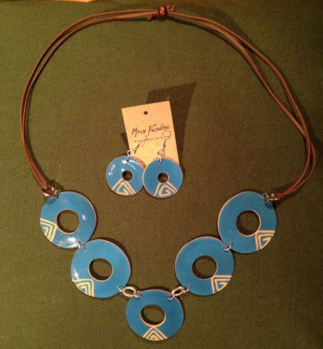 Blue Tomuto Necklace & earrings