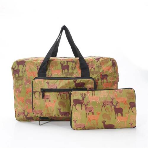 ECO CHIC Foldaway /expandable cabin approved  holdall-Green deer
