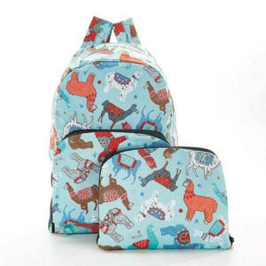 Eco Chic backpacks - Blue LLama