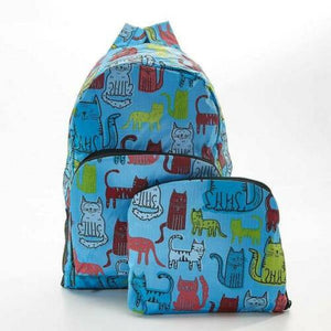 Eco Chic backpacks - Blue Cat