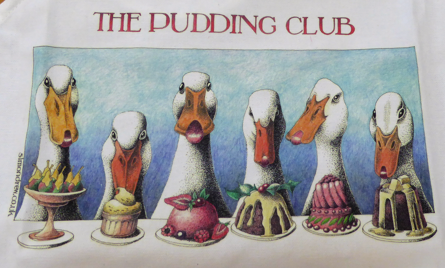 Simon Drew Aprons- Pudding Club