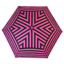 Vibrant black & colour stripe folding umbrella by Soake-choice 4 colours
