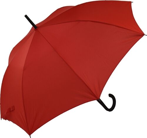 Classic Automatic opening Stick Umbrella with fibreglass ribs - choice 6 colours