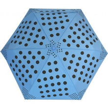 Vibrant black & colour polka dot folding umbrella from Soake-choice 4 colours