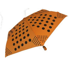 Vibrant black & colour polka dot folding umbrella from Soake-choice 4 colours