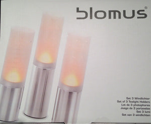 FARO stainless steel tea light holders from BLOMUS.Set of 3 or individual.